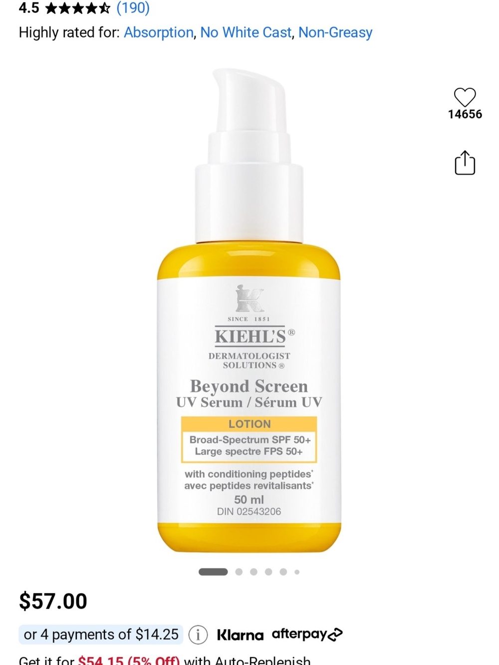 Kiehl's Beyond Screen UV Serum Lotion